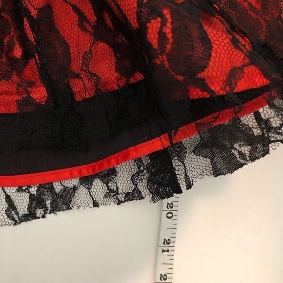 SEXY Lace Up Black & Red Bandeau Size 3X!! - Picture 9 of 10